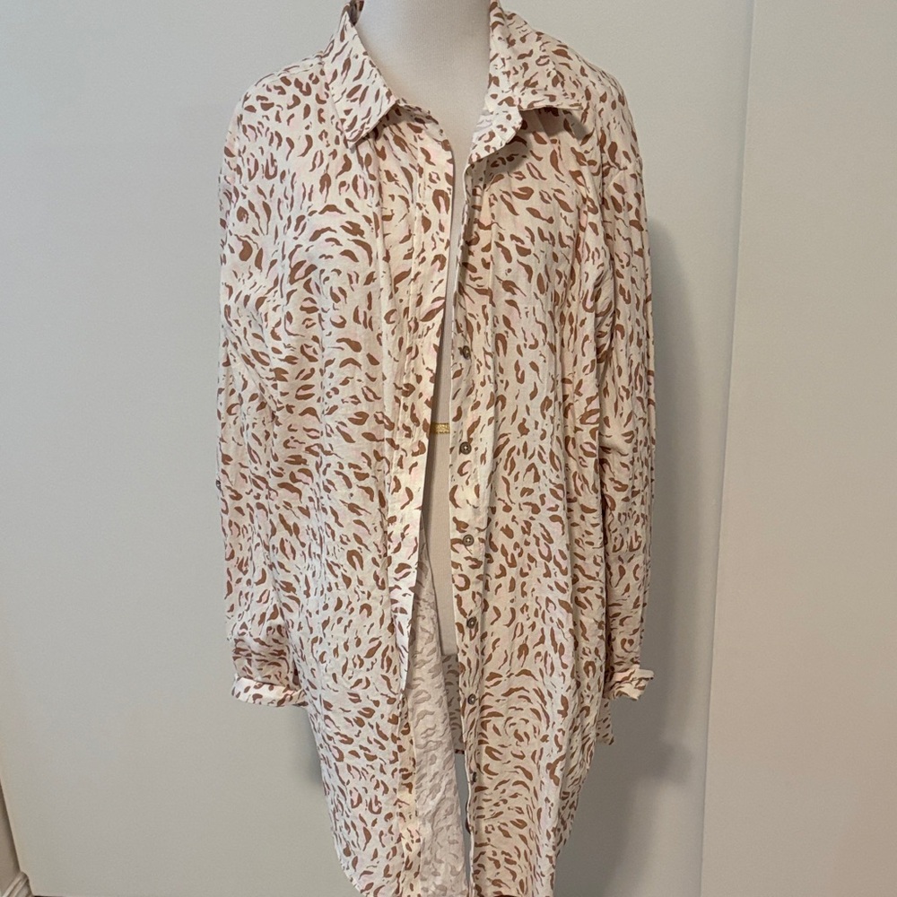 Leopard Print Swim Coverup